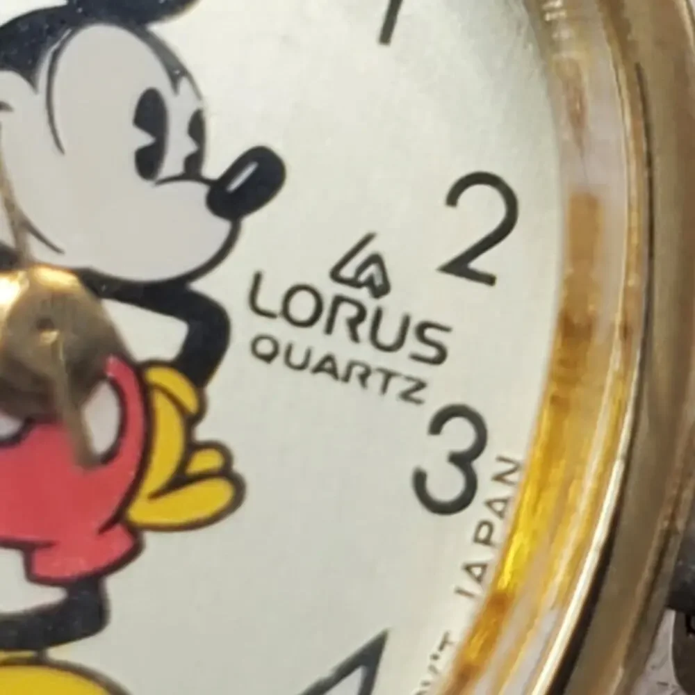 Disney X Lorus Vintage Gold-Toned Mickey Mouse Oval Watch